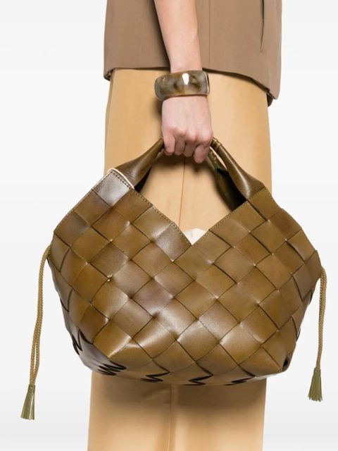 DRAGON DIFFUSION leather tote bag - Green - zdjęcie produktu nr 2