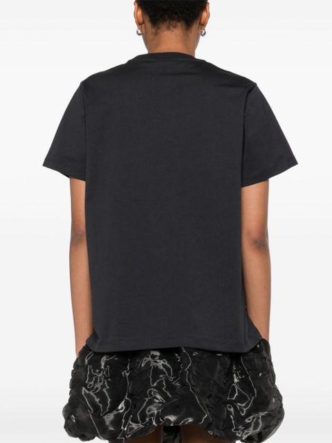 GANNI jersey owls T-shirt - Grey