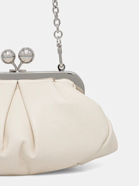 Weekend Max Mara torebka skórzana PRATI kolor beżowy 2615511164600