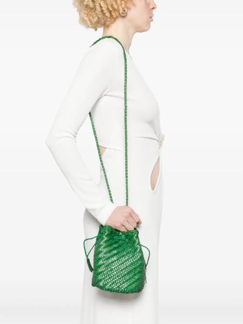 DRAGON DIFFUSION Pompom Double Jump cross body bag - Green