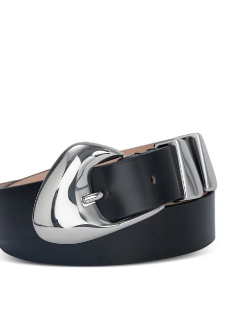 BY FAR Moore metal-buckle belt - Black - zdjęcie produktu nr 2