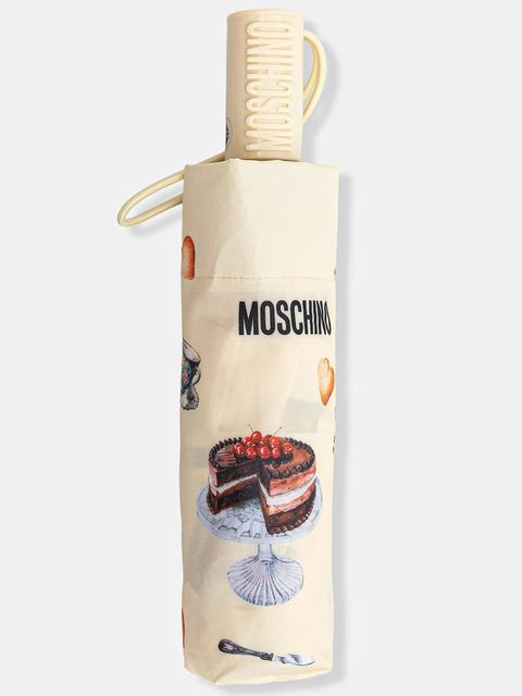 Moschino parasol kolor żółty 8953