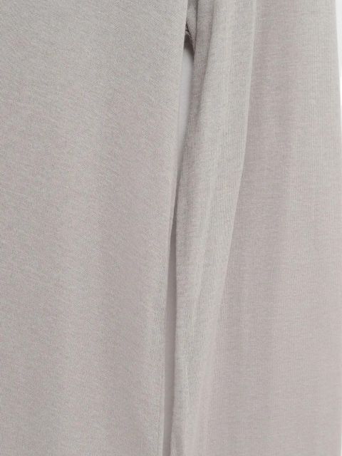 Gimaguas Bahmon scoop-neck long-sleeve mini dress - Grey