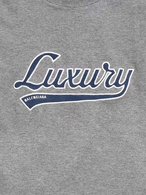 Balenciaga Luxury-script T-shirt - Grey - zdjęcie produktu nr 2