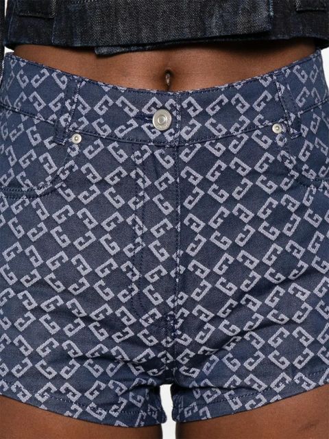 Givenchy Monogram 72 denim shorts - Blue
