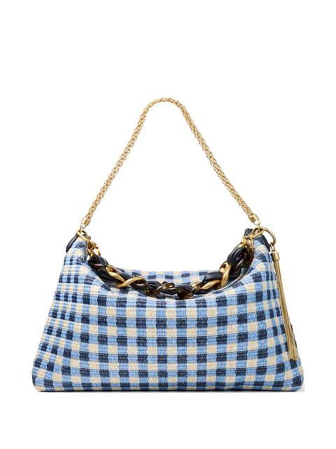 Jimmy Choo check chain shoulder bag - Blue - zdjęcie produktu nr 1