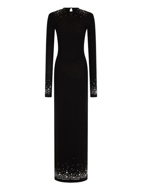 Rabanne hotfix-embellishment maxi dress - Black