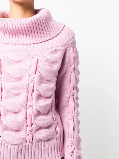 Blumarine off-shoulder jumper - Pink