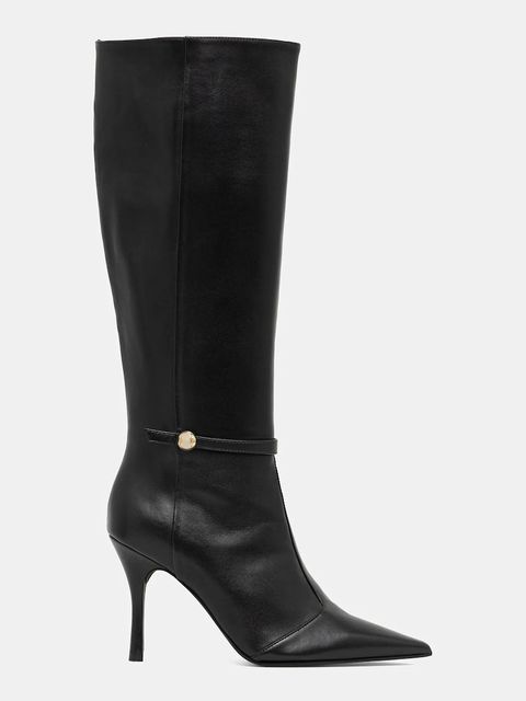 Furla kozaki skórzane Sfera damskie kolor czarny na szpilce YK03SFE X30000 O6000