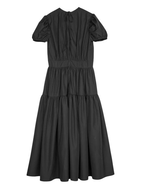 Cecilie Bahnsen Cilia gathered-detail midi dress - Black - zdjęcie produktu nr 2