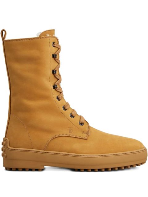 Tod's lace-up gommino boots - Neutrals - zdjęcie produktu nr 1