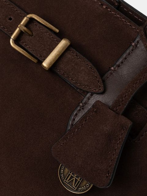 Marc O'Polo torebka zamszowa kolor brązowy 5000007780 - zdjęcie produktu nr 2