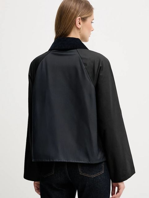 Barbour kurtka bawełniana Kearton kolor granatowy przejściowa LWX1518