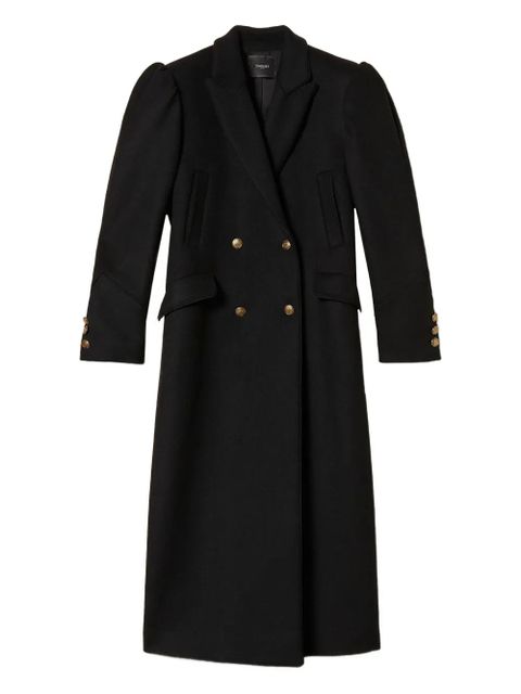 TWINSET puff-sleeve buttoned coat - Black - zdjęcie produktu nr 1