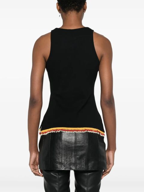Off-White beaded tank top - Black