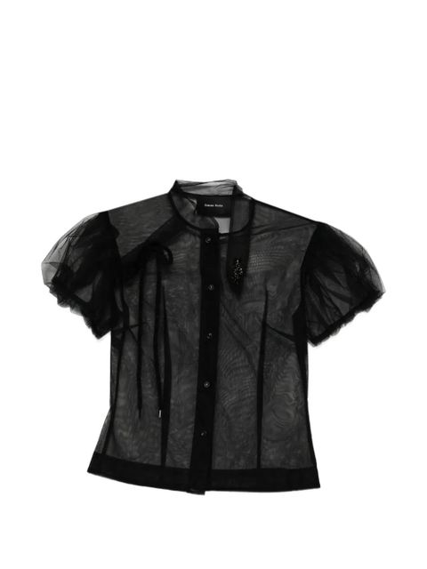 Simone Rocha tulle shirt - Black - zdjęcie produktu nr 1
