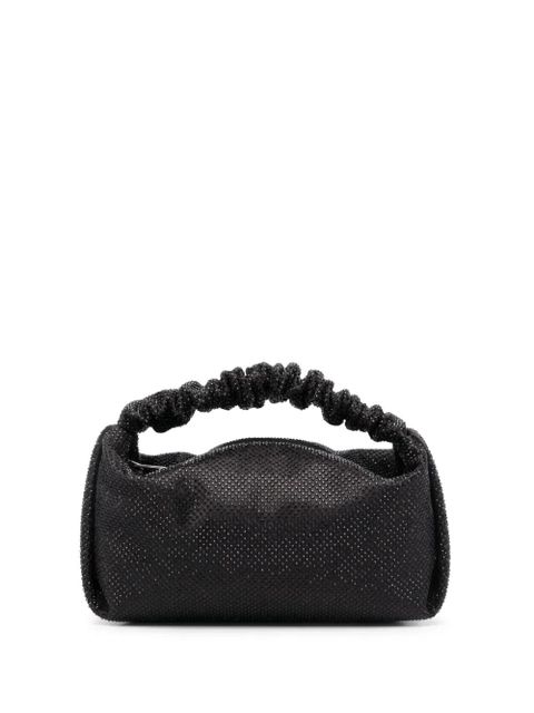 Alexander Wang Scrunchie crystal-embellished mini bag - Black - zdjęcie produktu nr 1