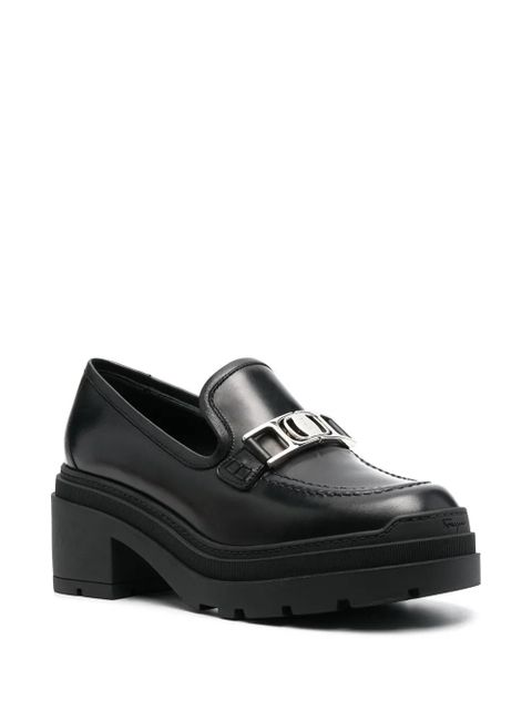 Ferragamo Vara Chain leather 40mm loafers - Black - zdjęcie produktu nr 2