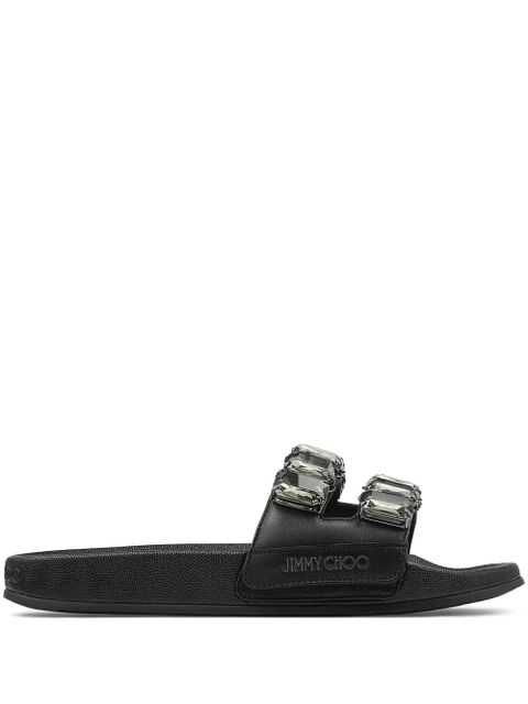 Jimmy Choo Fitz slides - Black - zdjęcie produktu nr 1