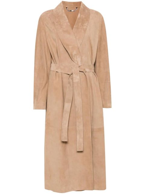 FENDI suede coat - Brown - zdjęcie produktu nr 1