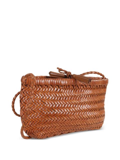 DRAGON DIFFUSION Minsu woven cross body bag - Brown
