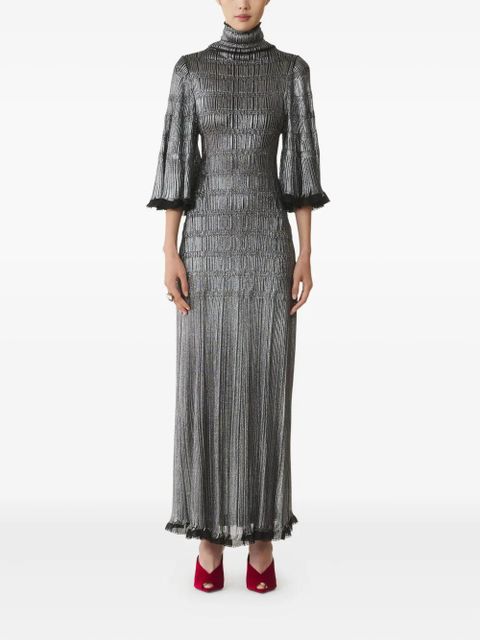 Lanvin high-neck maxi dress - Black - zdjęcie produktu nr 2