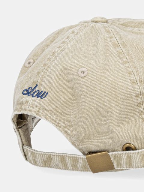 JOYINME czapka z daszkiem jeansowa Radiance kolor zielony z aplikacją Radiance