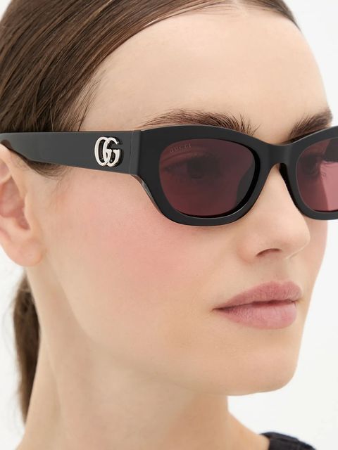 Gucci okulary przeciwsłoneczne damskie kolor czarny GG1954SA