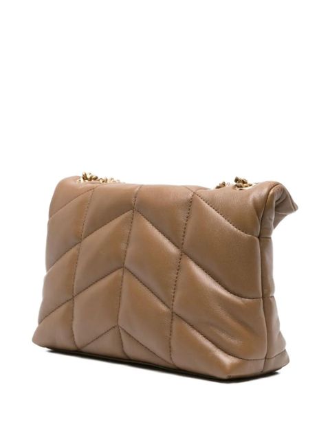 Saint Laurent Loulou puffer quilted shoulder bag - Brown - zdjęcie produktu nr 2