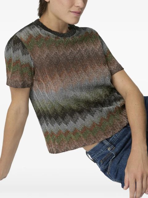 Missoni snake-pattern short-sleeve T-shirt - Brown
