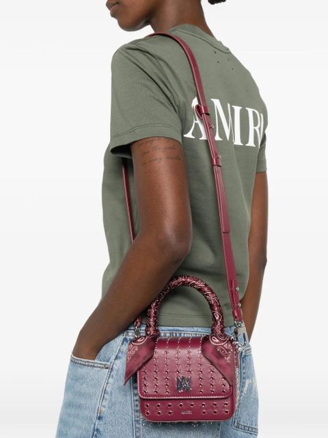 AMIRI micro MA Stud tote bag - Red