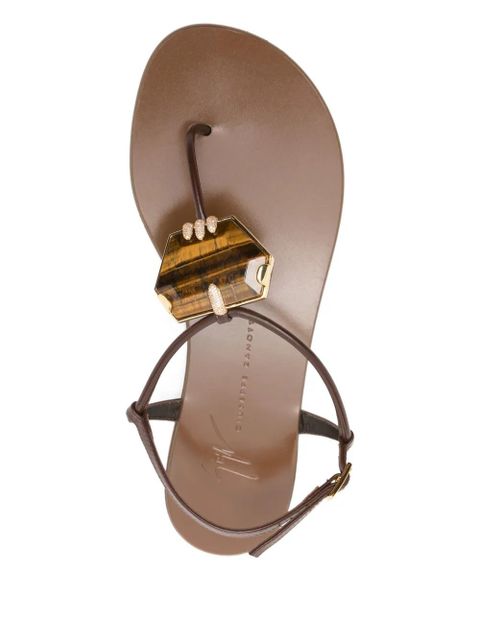 Giuseppe Zanotti leather sandals - Brown