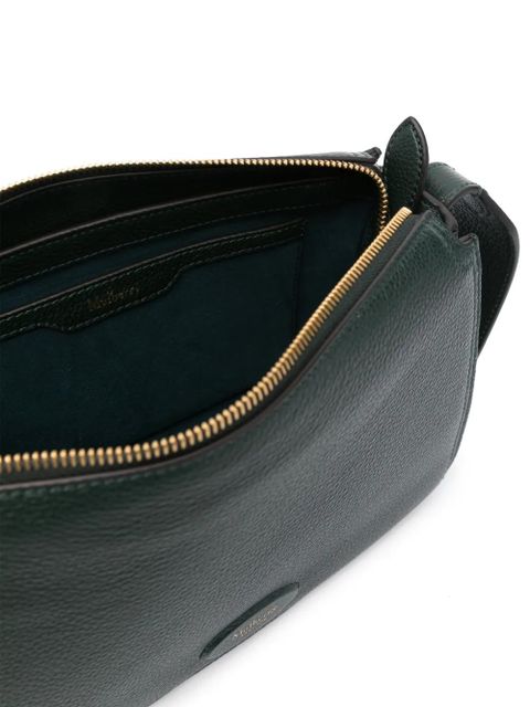 Mulberry small Billie logo-patch crossbody bag - Green