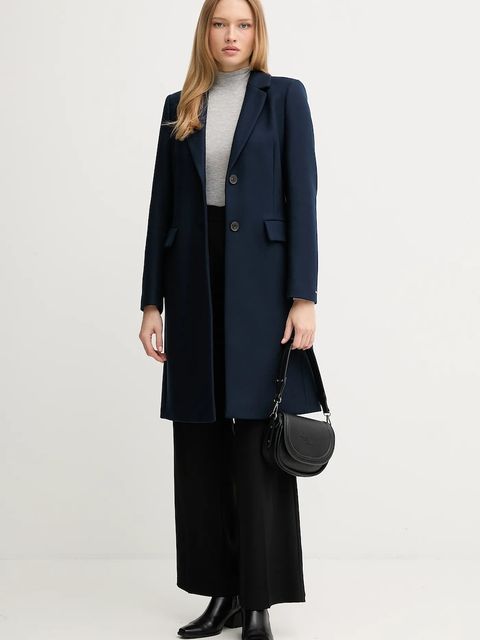 Tommy Hilfiger longsleeve kolor szary z półgolfem WW0WW48268 - zdjęcie produktu nr 2