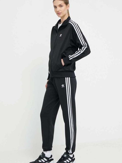 adidas Originals spodnie dresowe bawełniane Adicolor kolor czarny z aplikacją IB7457