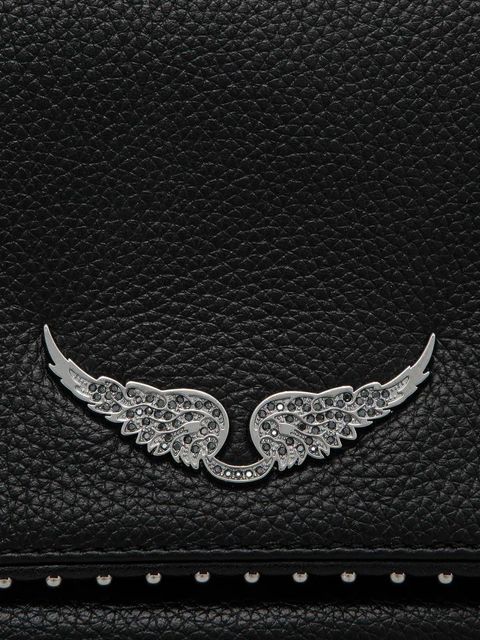 ZADIG&VOLTAIRE torebka skórzana kolor czarny LWBA00002