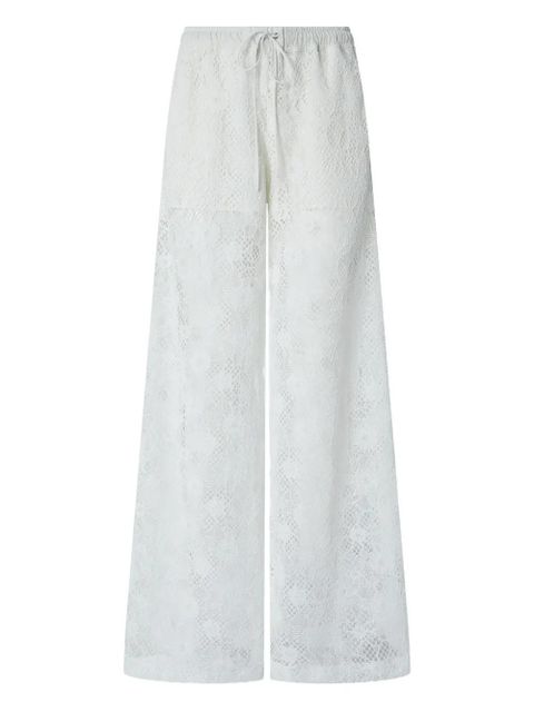 PINKO floral-lace palazzo pants - White - zdjęcie produktu nr 1
