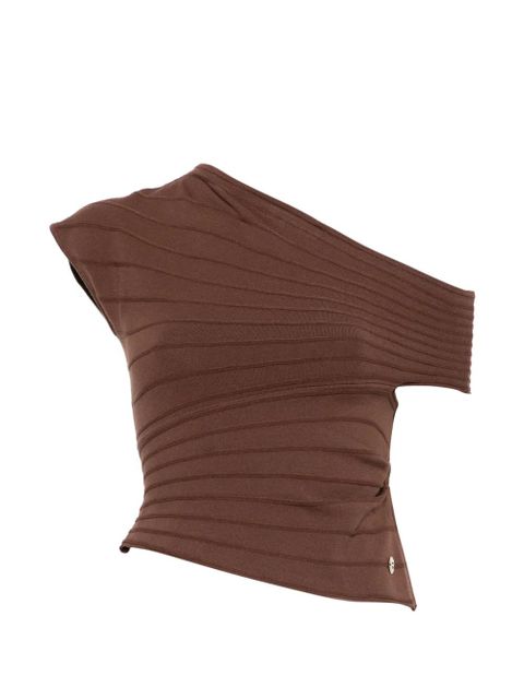 TWINSET draped top - Brown - zdjęcie produktu nr 1