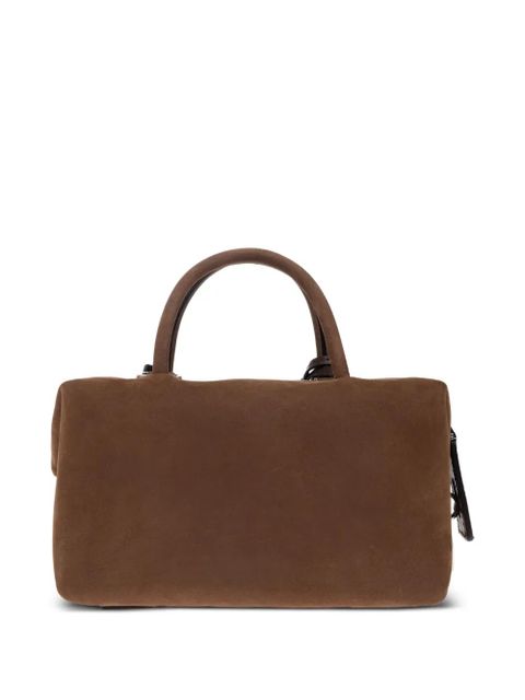 Max Mara small Holdall suede tote bag - Brown