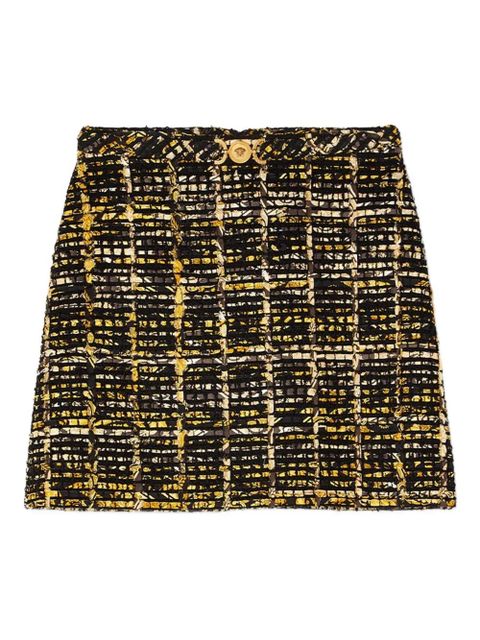 Versace tweed A-line mini skirt - Black - zdjęcie produktu nr 1