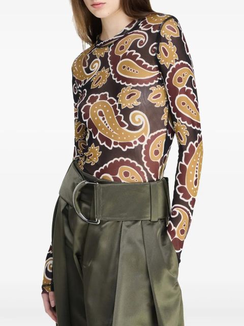 JW Anderson paisley-print top - Brown