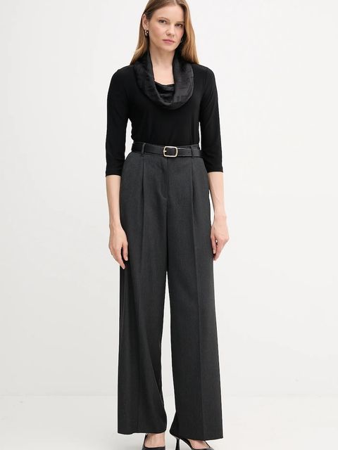 Joseph Ribkoff bluzka damska kolor czarny gładka 253211 - zdjęcie produktu nr 2