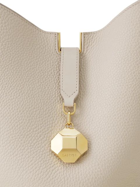 Lanvin Catch By pendant shoulder bucket bag - Neutrals