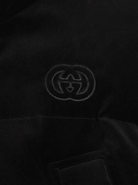 Gucci logo-embroidery jacket - Black