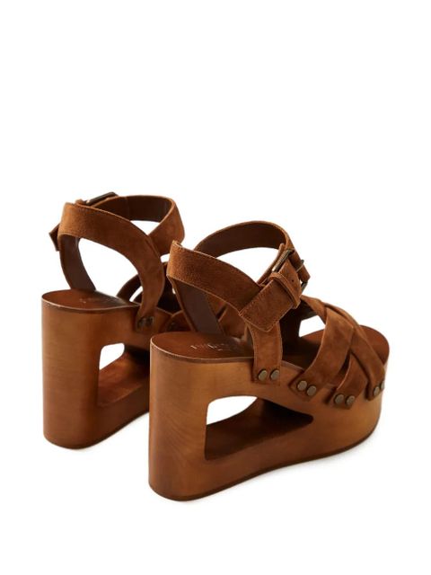 TWINSET woven platform sandals - Brown