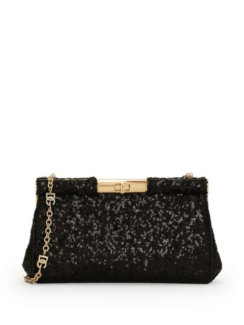 Dolce & Gabbana sequined clutch bag - Black - zdjęcie produktu nr 1