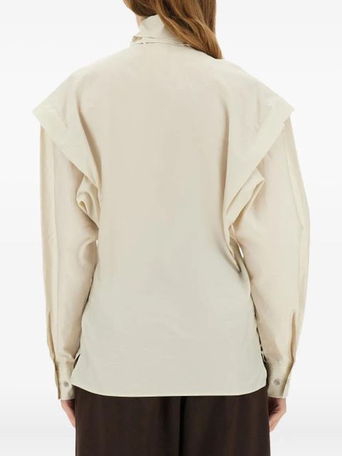 LEMAIRE Ascot blouse - Neutrals