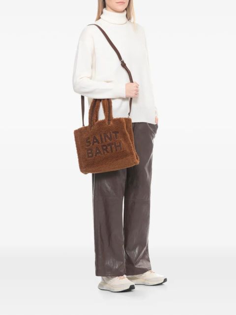 MC2 Saint Barth Colette Teddy logo-lettering tote bag - Brown
