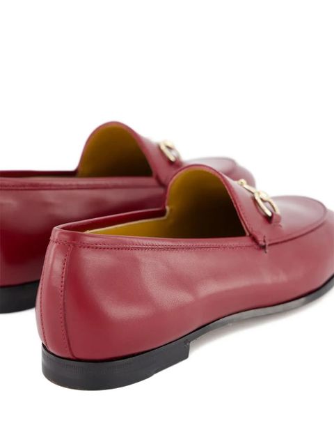 Gucci horsebit leather loafers - Red