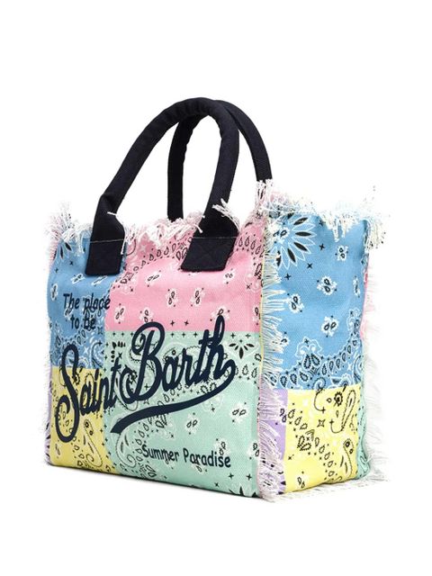 MC2 Saint Barth bandana-print frayed tote-bag - Pink - zdjęcie produktu nr 2